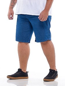 Bermuda Jeans Masculina Plus Size Média