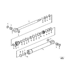 14589132 - Volvo CE  Kit de Reparo do Cilindro da Caçamba - EC210, EC220, EW205