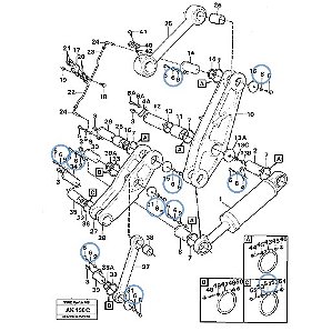 4824484 - Anel O-Ring - 4500, 4600, 4600B, 6300, EL70, EL70C, L60E, L60F, L60G, L70E, L70F, L70G, L90C, L90D, L90E, L90F, L90G, L110E, L110F, L110G, L120, L120D, L120E, L120F, L120G, L150, L150C, L150D, L150E, L150F, L160, L180, L180C, L180D, L180E...