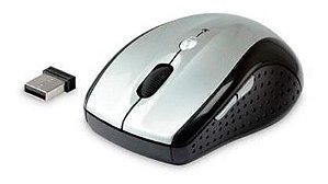 Mouse C3tech Sem Fio Usb 1600dpi M-w012si - Prata/preto