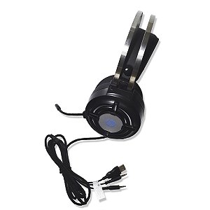 Headset Gamer Hp H120 Stereo C/ Microfone P2 Led