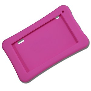 Capa Infantil De Silicone Para Tablet Philco PH70BR Rosa 7"
