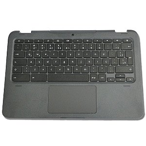 Carcaça Base Superior C/ Teclado Para Chromebook NL7TW Cinza