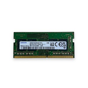 Memória Ram Samsung 8 Gb DDR4 3200MHz Para Notebook Verde