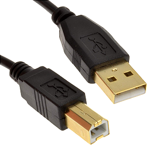 Cabo USB Para Impressora 2.0 A Macho X B Macho 1,8m Maxprint