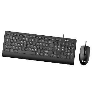 Kit Teclado E Mouse Com Fio USB Lecoo CM103 Preto