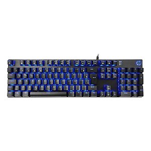 TECLADO USB GAME MECANICO GK400F LED PRETO HP