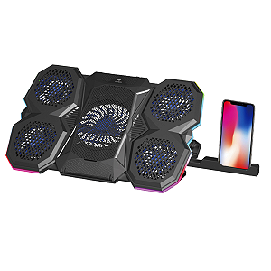 Base Gamer RGB Para Notebook 17,3 NBC-300BK C3Tech