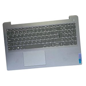Carcaça Base Com Teclado Para Notebook Lenovo IdeaPad 3-15ITL6 Prata
