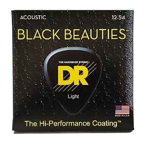 Conjunto De Cordas Dr Black Beauties - 12-54 Light