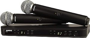 Microfone sem fio Shure BLX288/SM58