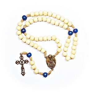 Terço Medalha Nossa Senhora Aparecida Bege