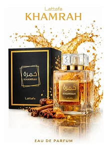 Perfume Lattafa Khamrah Eau De Parfum 100ml – Luxo Árabe Intenso e Sofisticado