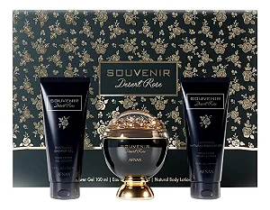 Kit Perfume Gift Set Afnan Souvenir Desert Rose EDP 10ml