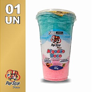 Algodão Doce Pote Grande Colorido 45g 01 un