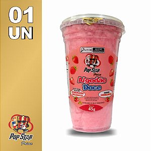 Algodão Doce Pote Grande Morango 45g 01 un