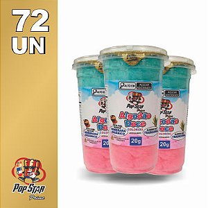 Algodão Doce Pote Pequeno Colorido 20g 72 un