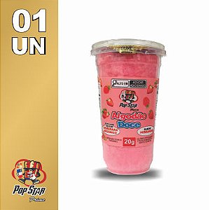 Algodão Doce Pote Pequeno Morango 20g 01 un