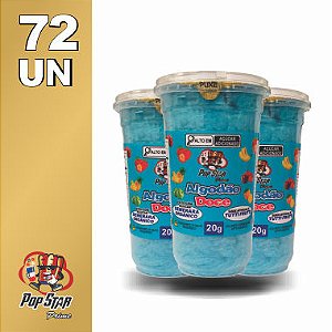 Algodão Doce Pote Pequeno Tutti Frutti 20g 72 un