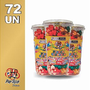 Pipoca Doce Pote Pequeno Colorida 30g 72 un