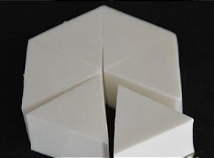 Esponja Triangular sem látex - 6 unidades (conjunto hexagonal)