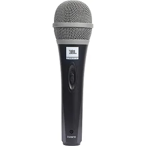 Microfone JBL CSHM10 Dinâmico Cardioide Preto