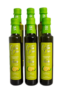 Azeite de Oliva Condimentado Costa Doce - Kit Sabor Limão Siciliano 06 x 250ml.