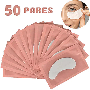 50 Pares Protetor De Pálpebras Pad Gel Alongamento De Cílios