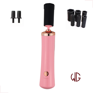 Misturador Agitador Elétrico Cola Extensão Cílios E Esmaltes Rosa
