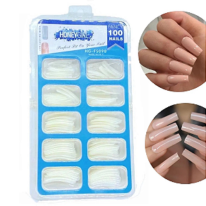 Tips Reta - Honey Girl 100 unidades Fancy Nails HG-FS098