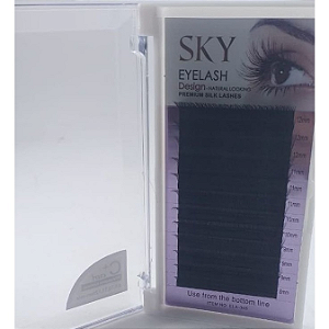 Cílios Sky Eyelash Y - Curvatura C+ Volume Brasileiro - Mix 8,9,10,11 e 12mm