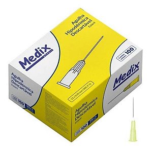 Agulha 13x0,30MM (30GX1/2) 100UN Medix
