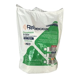 COMPRESSA GAZE 7,5CM X 7,5CM 09 FIOS REBECCA PCT/500UN