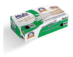 LUVA LATEX SEM PÓ MEDIX