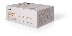 Seringa Insulina Ultra Fina 1ml 6mm X 0,25mm C/ 100 Seringas