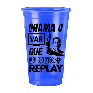 Copo Personalizado Bicolor Azul Escuro 100un 770ml