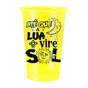 Copo Personalizado Bicolor Amarelo 100un 770ml