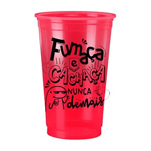 Copo Personalizado Bicolor Vermelho 100un 770ml