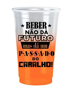 Copo Personalizado Degrade Laranja 100un 770ml