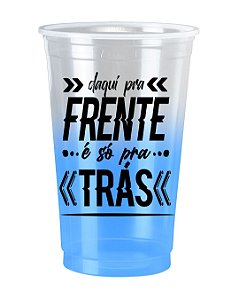 Copo Personalizado Degrade Azul Bebê 100un 770ml