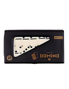 Jogo de Domino Pontos Pretos Mix 28 Peças 5mm