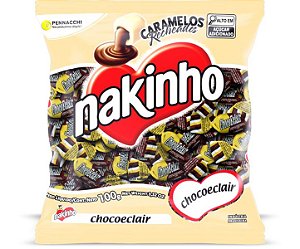 Bala Nakinho Caramelos Recheados  Chocoeclair Un 100g