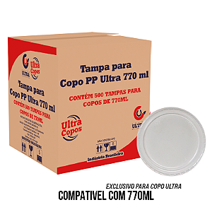 Caixa Tampa Copo Ultra - Escolha o Tamanho