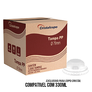 Caixa Tampa Copo Cristal - Escolha o Tamanho