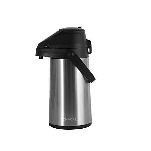 Garrafa Térmica Chacal 1L Inox com Ampola de Vidro