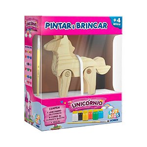 Kit Pintar e Brincar Acrilex Unicórnio