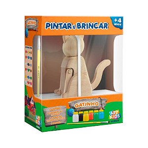 Kit Pintar e Brincar Acrilex Gatinho