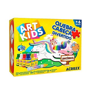 Quebra-Cabeça Acrilex Unicórnio