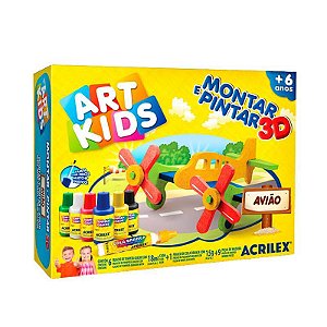 Montar e Pintar 3D Acrilex Avião