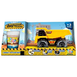 Kit Areia Mágica Acrilex Super Trucks Caçamba 200g